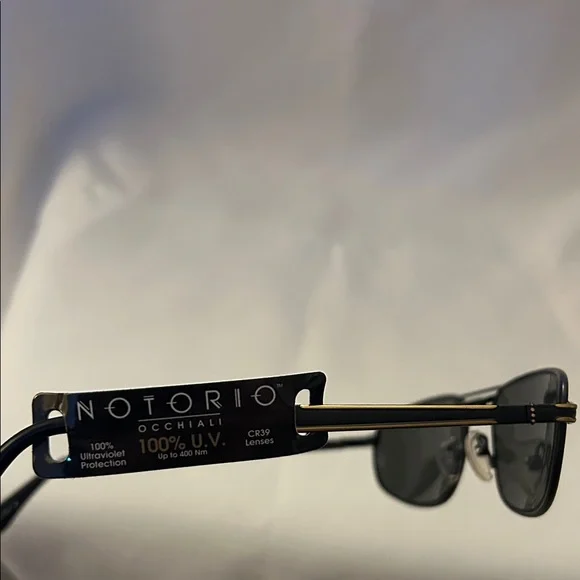 Vintage Notorio N118 Stylish Black Sunglasses. New. 100% UV - Picture 3 of 5